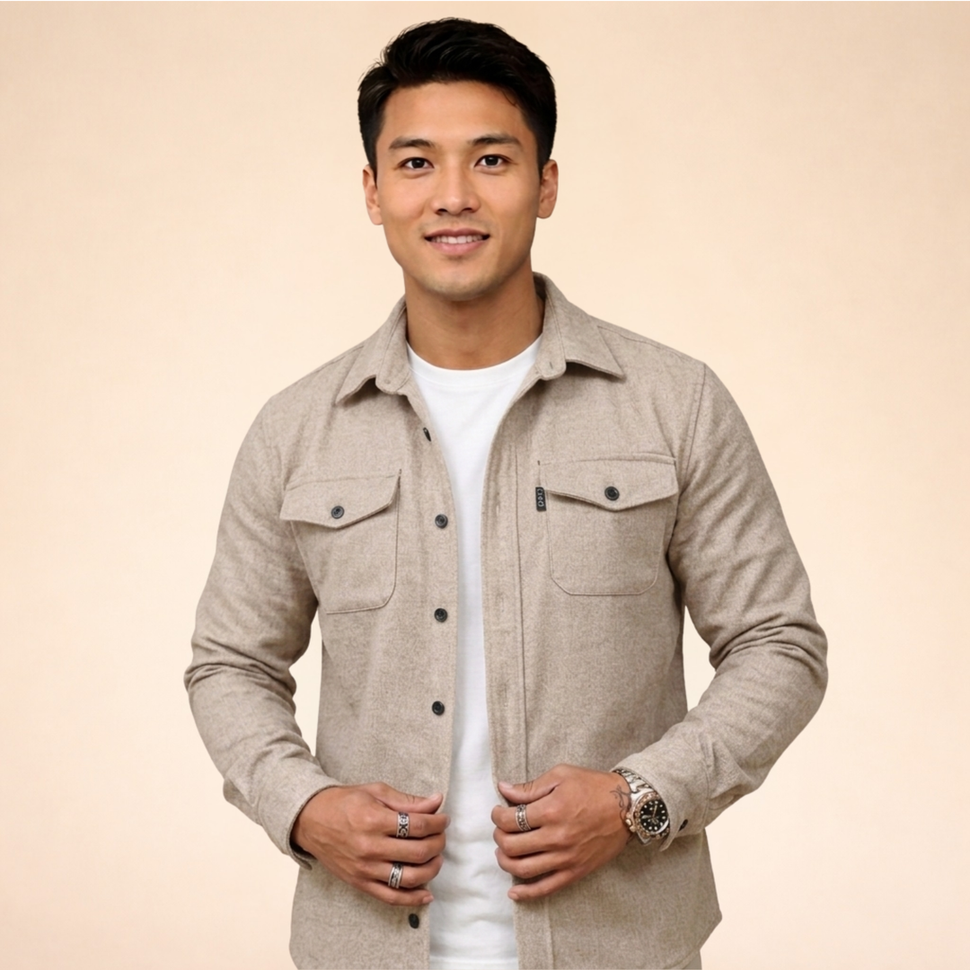 Leon | Atmungsaktive Herrenhemdjacke