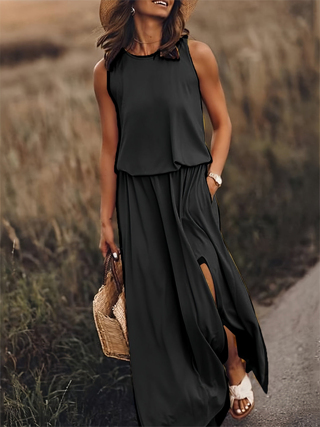 Edna - Boho-Maxikleid aus Modal im stilvollen Design