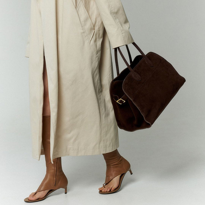 Damen Shopper Vegan Wildleder