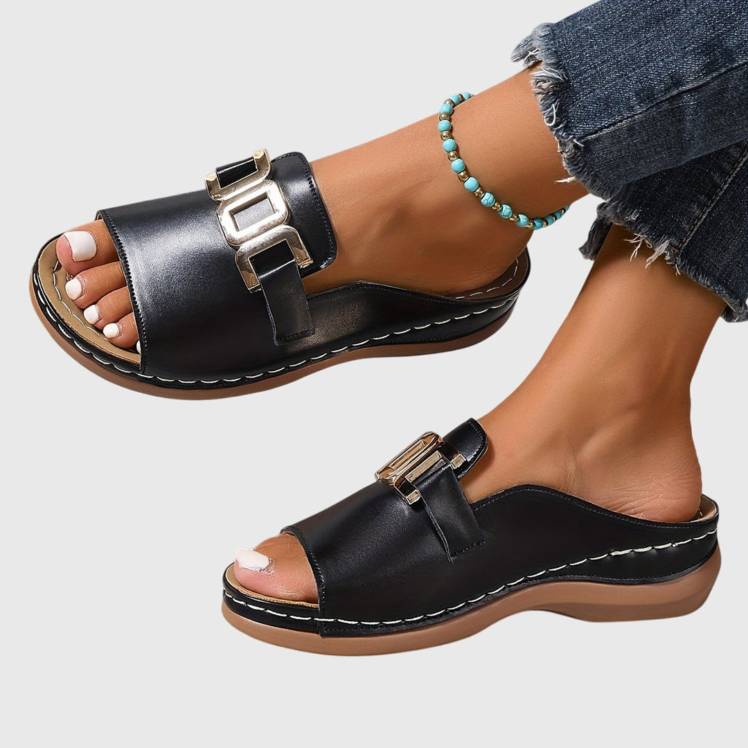 Lea – Chic Buckle Sandals for Women - Image 8