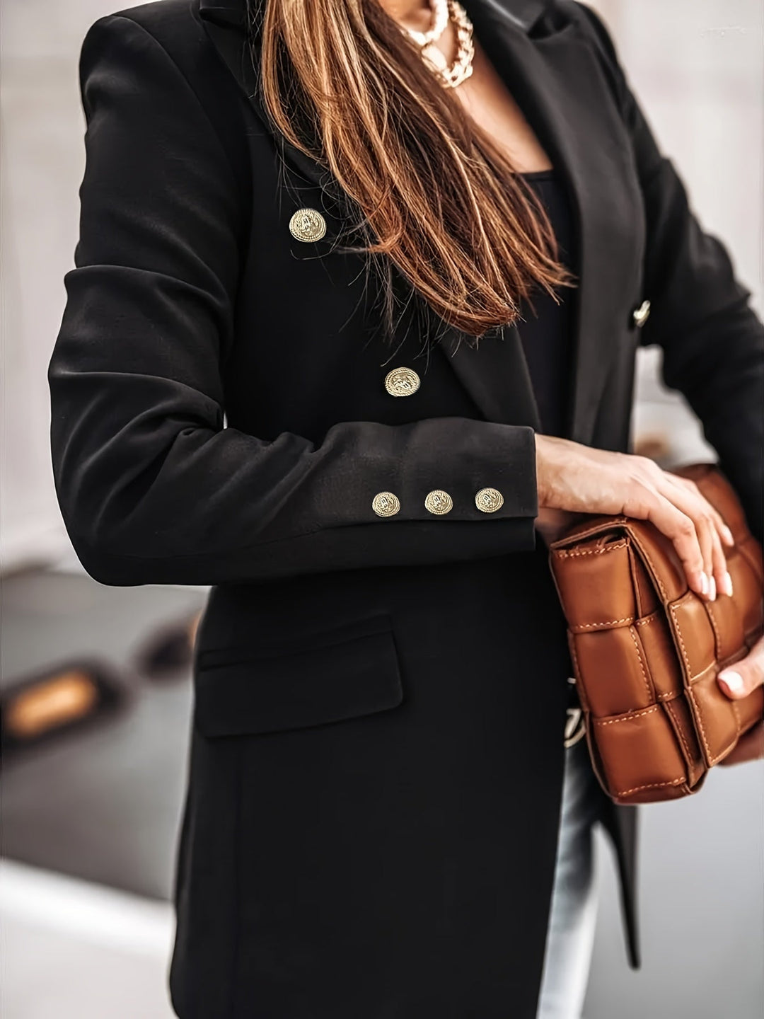 Isabella | Damen Freizeit-Büroblazer mit Doppelknopfleiste