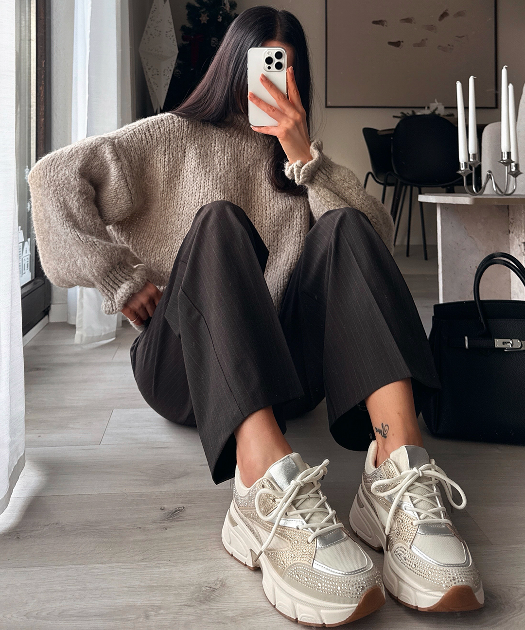 Sneaker Lola Strass Beige Ladypolitan ♡