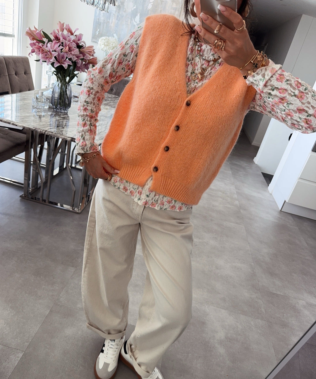 Weste Solin Orange Ladypolitan ♡