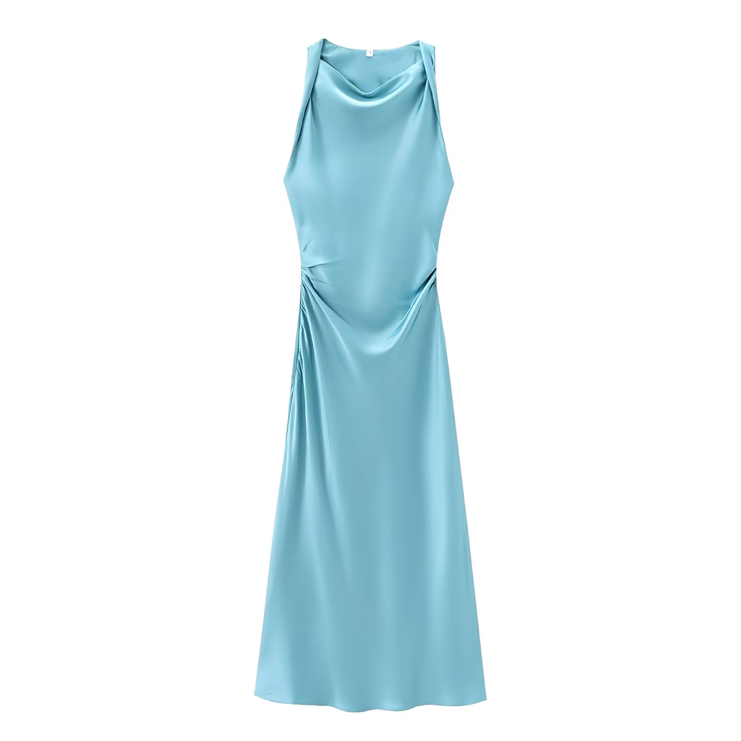 Veronica - Elegantes Neckholder-Midikleid für Damen