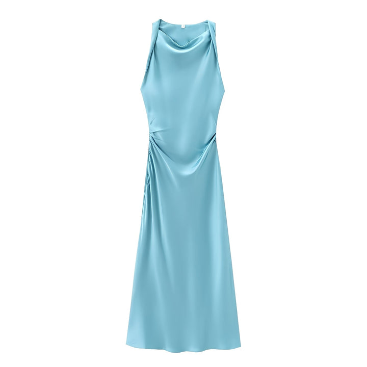 Veronica - Elegantes Neckholder-Midikleid für Damen