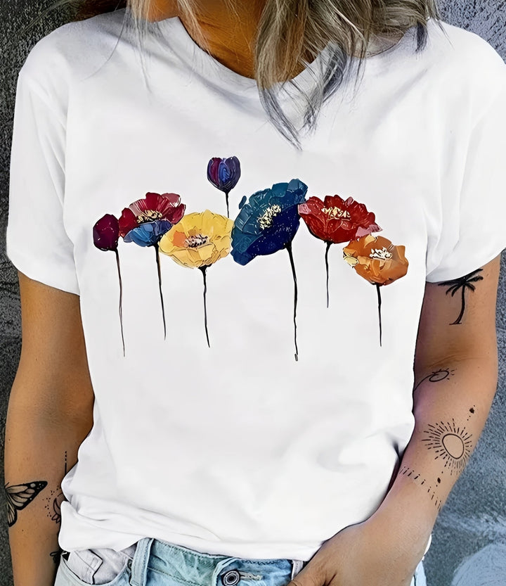 Julia - Modisch bedrucktes Damen-T-Shirt