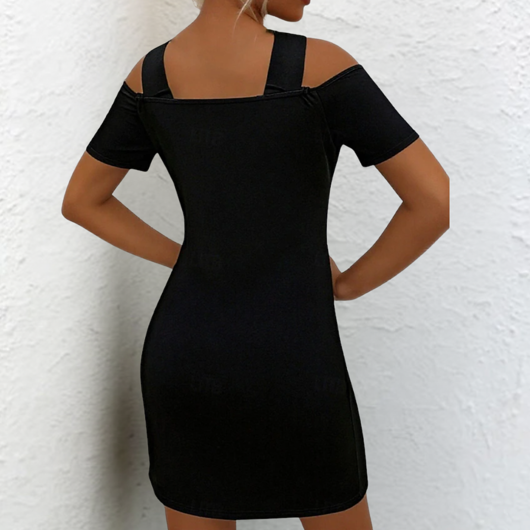 Damen Minikleid mit V-Ausschnitt | Cut Out