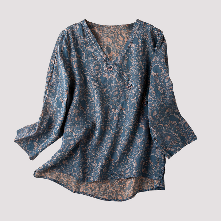 Monica - Elegante Bluse mit Blumendruck für Damen