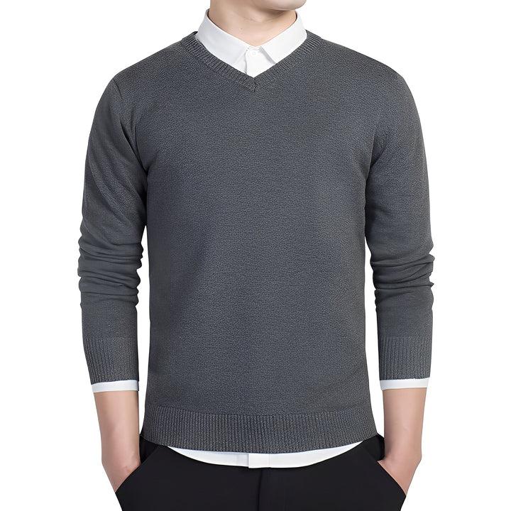 Tom - V-Ausschnitt-Pullover für Herren