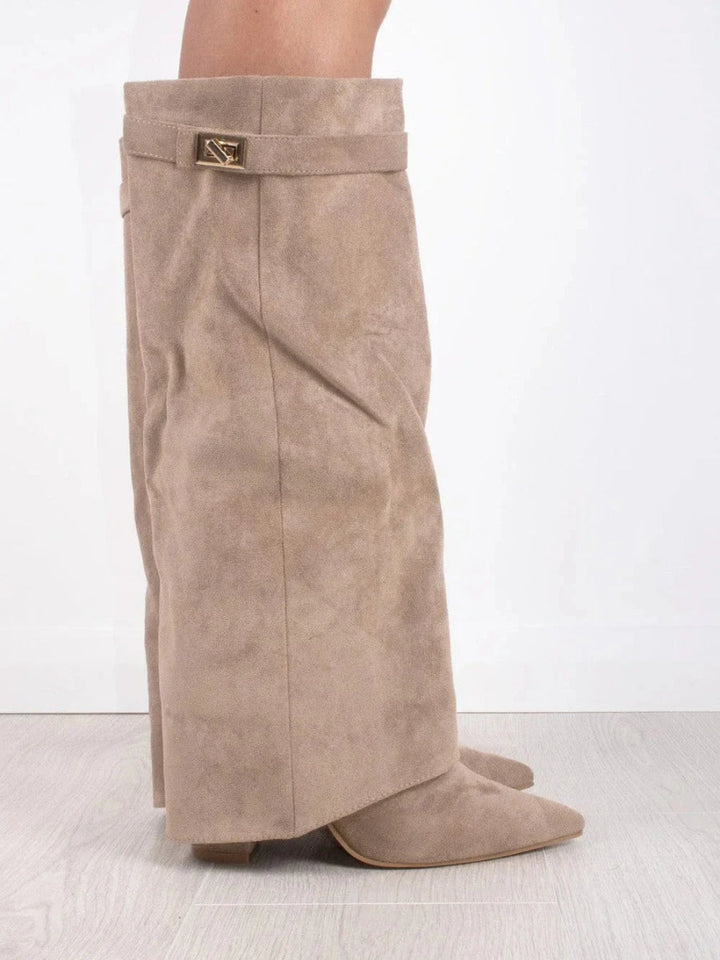 Damen Stiefel mit hohem Schaft