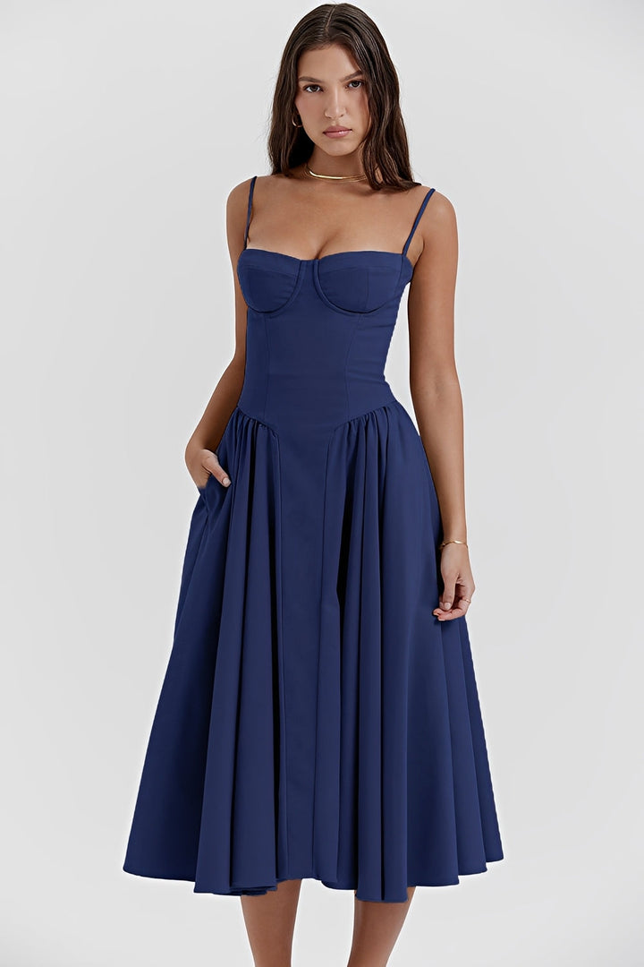 Bonnie - Lässiges, rückenfreies Sling-Kleid für Damen