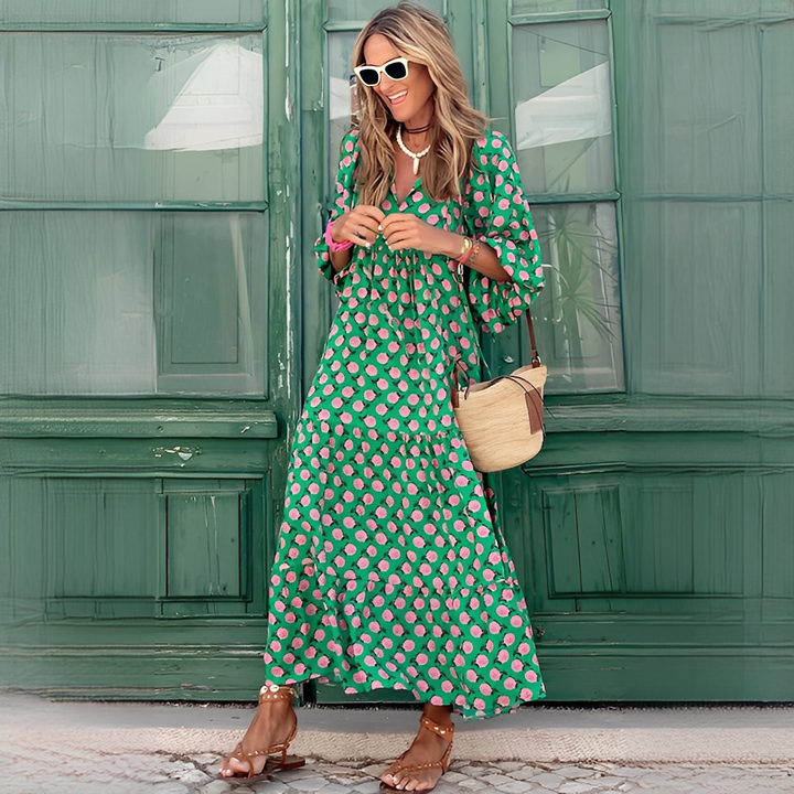 Menchie - Langes Boho-Kleid für Frauen
