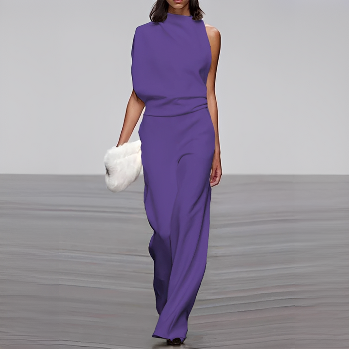 Noviem - Stilvoller Damen-Overall mit Rundhalsausschnitt