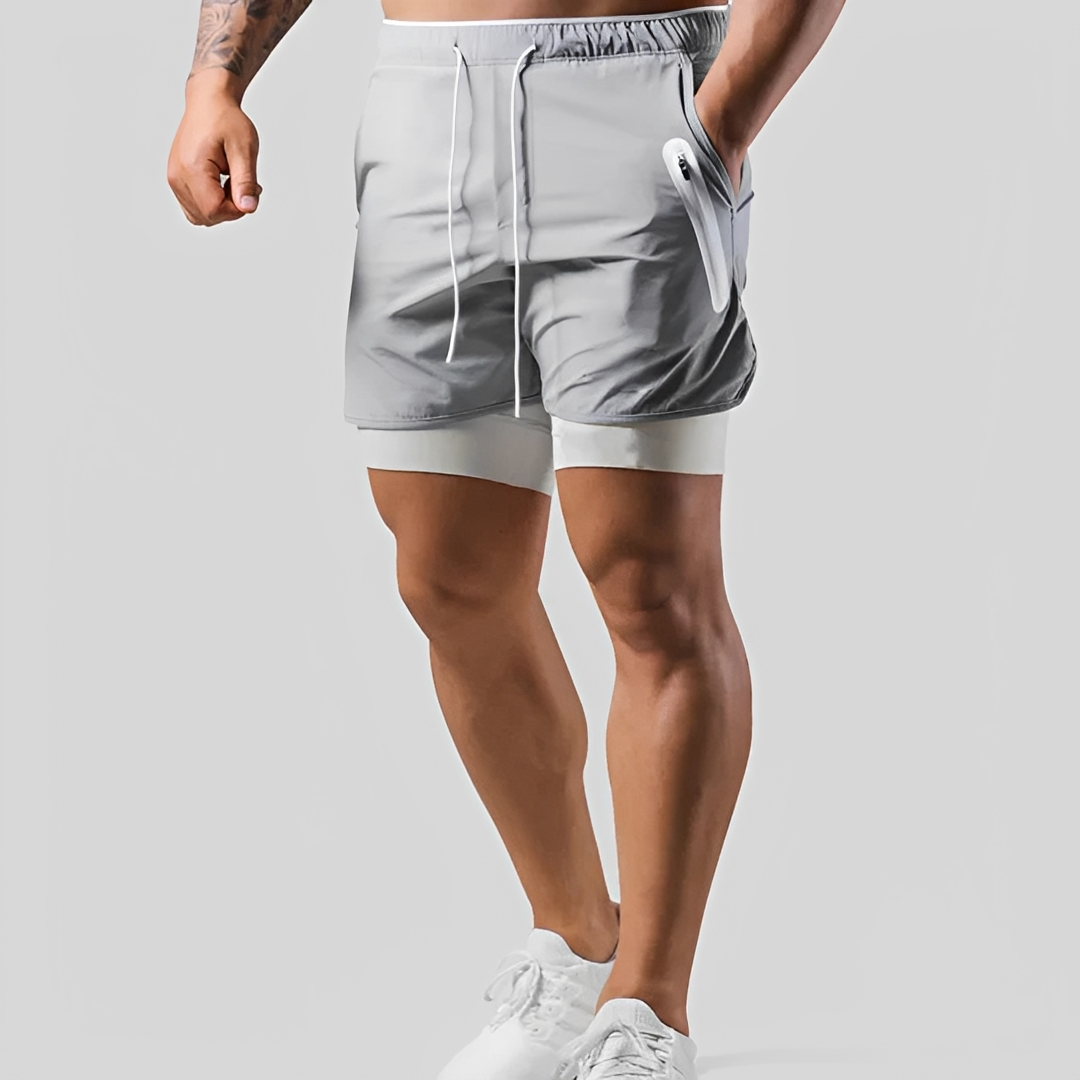 Steven - Herren Shorts - Zweischichtig für sportliche Aktivitäten