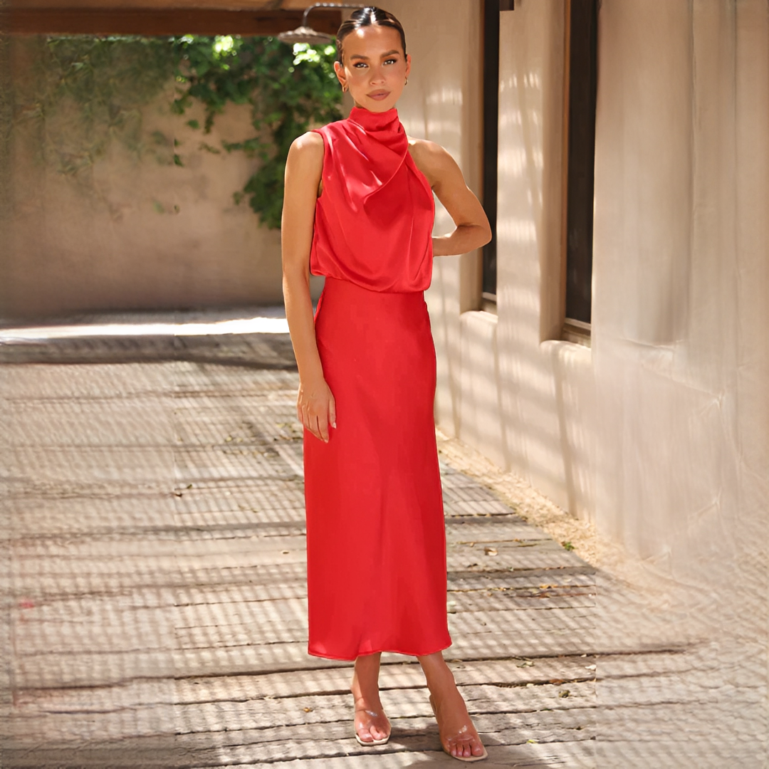 Sheera - Elegantes und schimmerndes Damenkleid