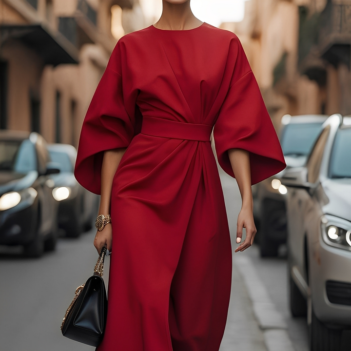 Lauriane - Stilvolles Kleid mit Laternenärmeln für Damen