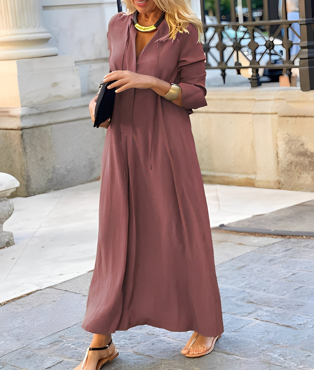 Nicole - Lässiges, locker sitzendes Maxikleid für Damen
