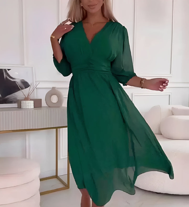 Rachel - Elegantes Kleid mit ellbogenlangen Ärmeln für Damen