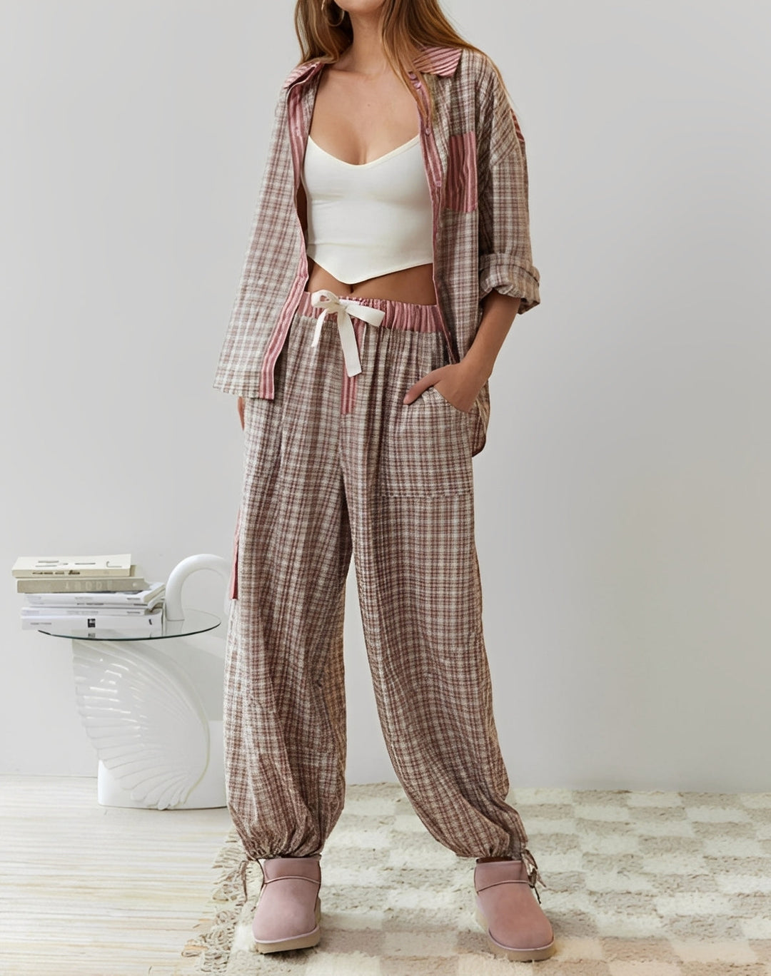 Sabrina - Lässiges, locker sitzendes Pyjama-Set für Damen