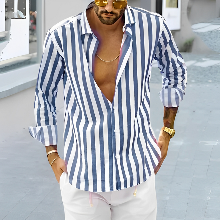 Antoney – Herren Sommerhemd mit Streifen