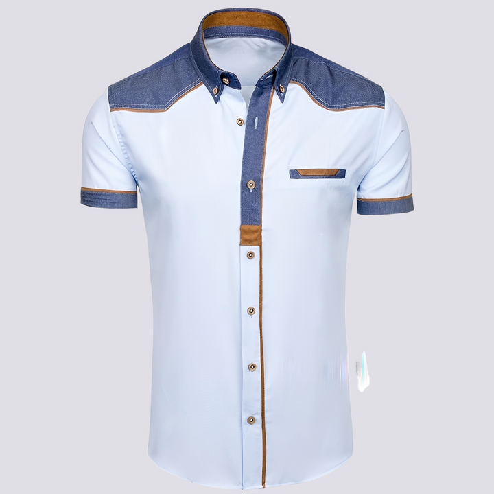 Frank - Stilvolles Poloshirt aus Damen-Jeansstoff
