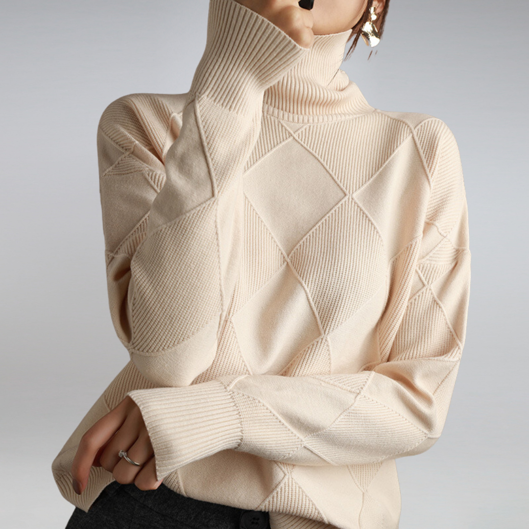 Maria | Damen Winter Rollkragenpullover
