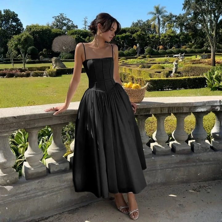 Veronika | Damen Hochzeitsgast Elegantes Korsett Midikleid