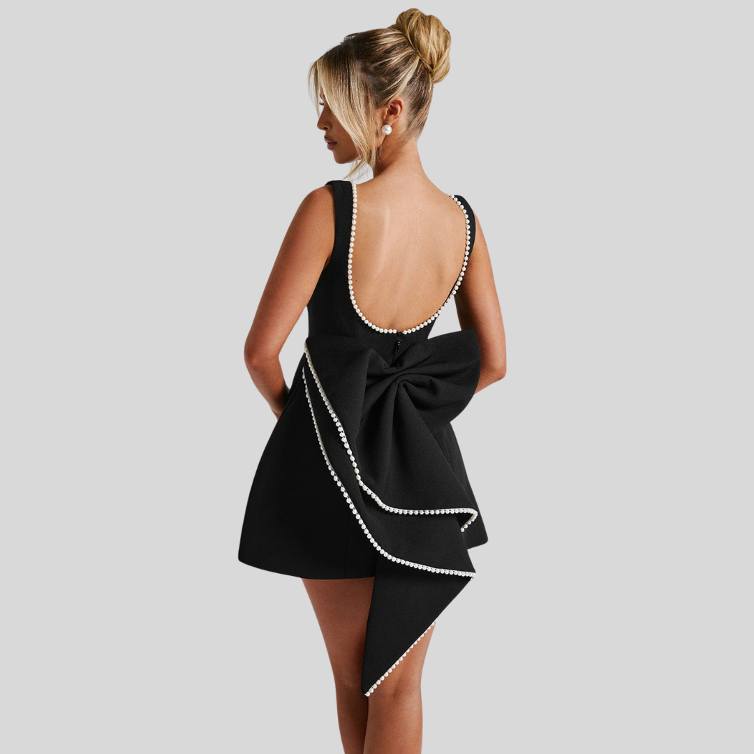 Emma | Damen Hochzeitsgast Strukturiertes Minikleid