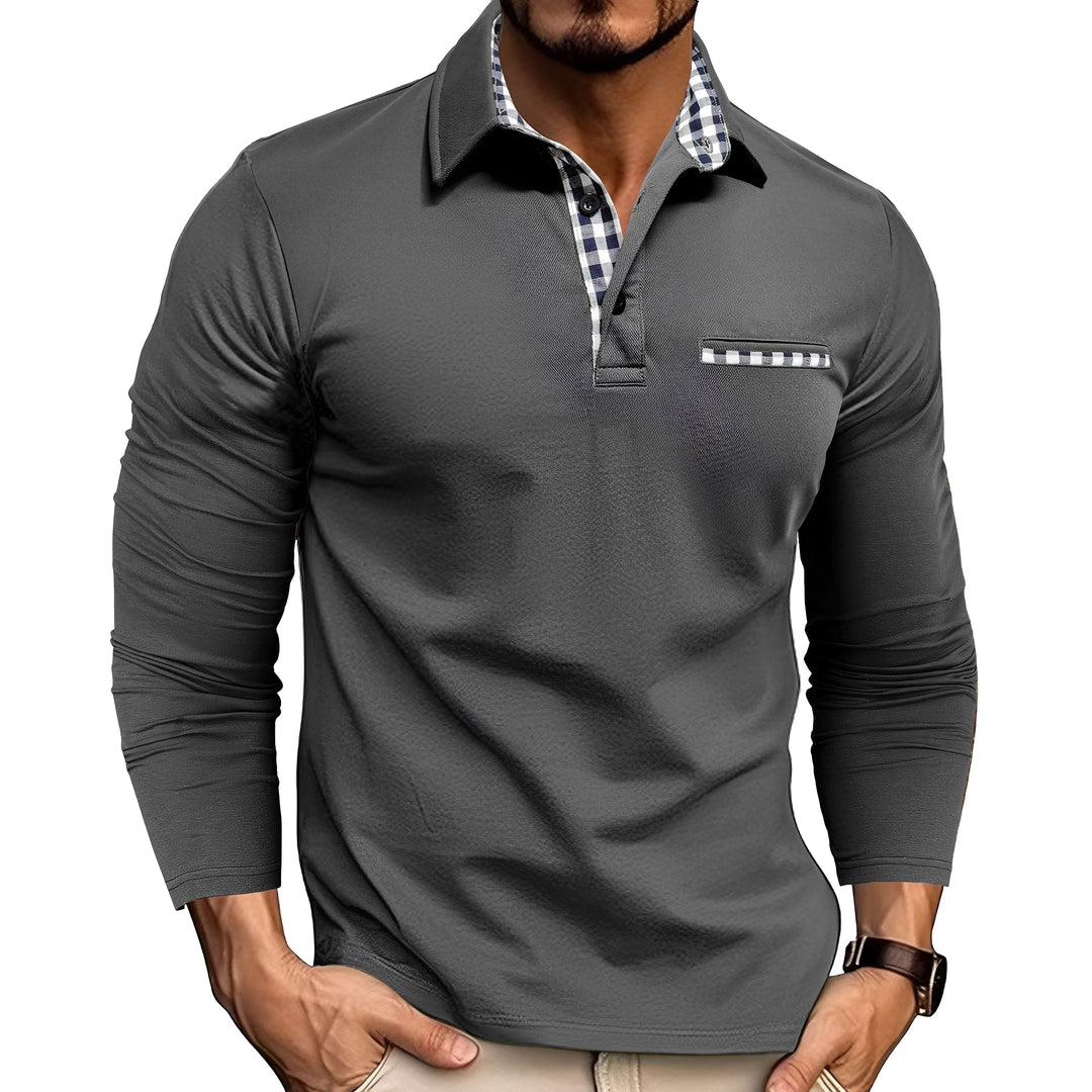 Gerald - Elegantes Langarm-Poloshirt für Herren