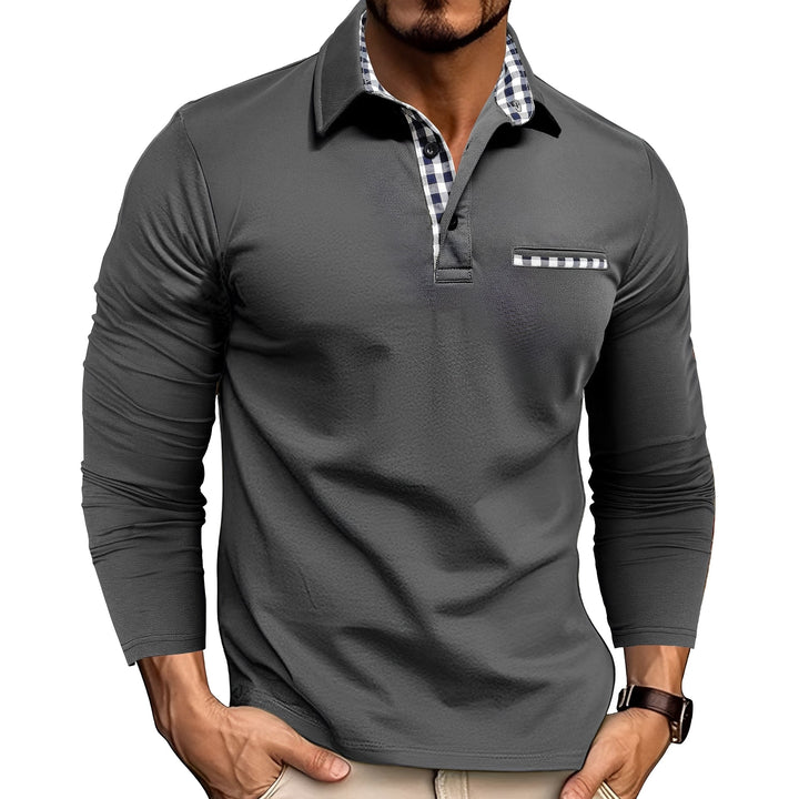 Gerald - Elegantes Langarm-Poloshirt für Herren
