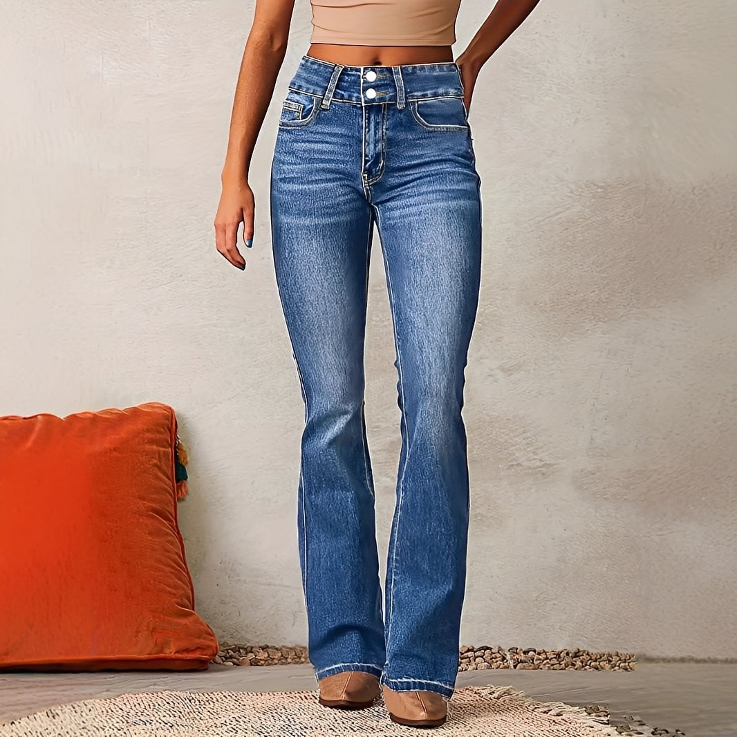 Kristina – Damenjeans – Hoher Bund und weiter Schnitt