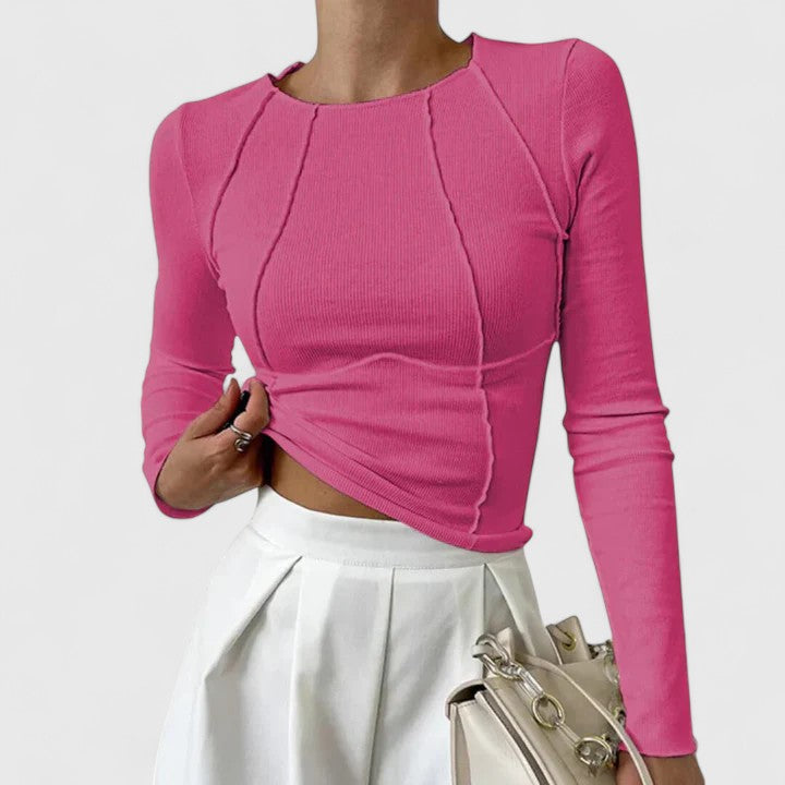 Langarmshirt Damen eng anliegend