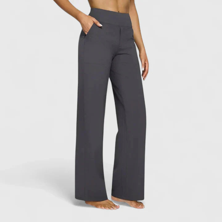Damen Hose Weit mit Stretchbund