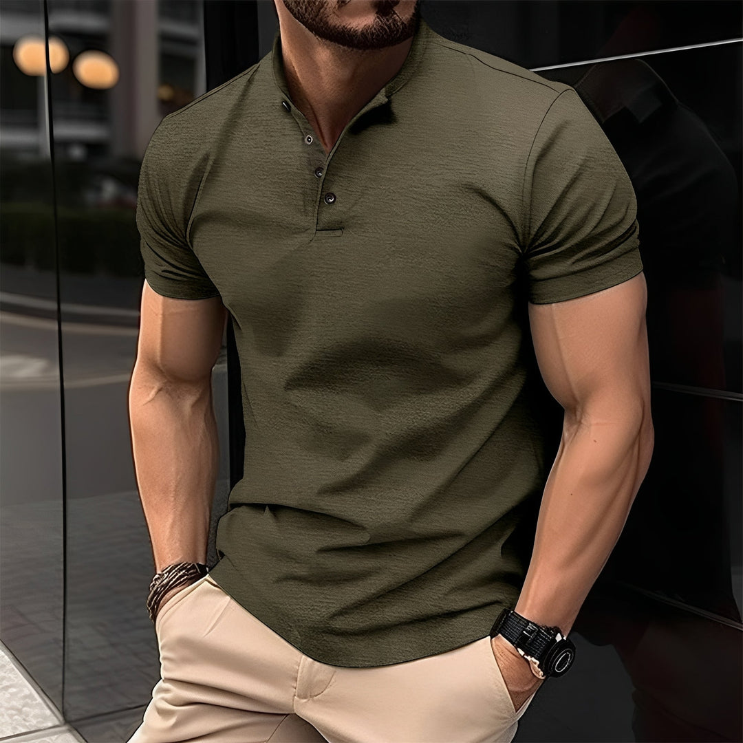 Peter - Lässiges Poloshirt  mit Knopf für Herren