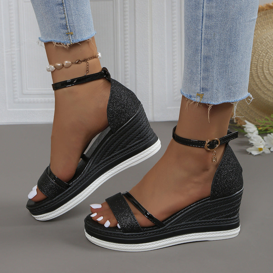 Alicia - Stilvolle Muffinsandalen mit dicker Sohle für Damen