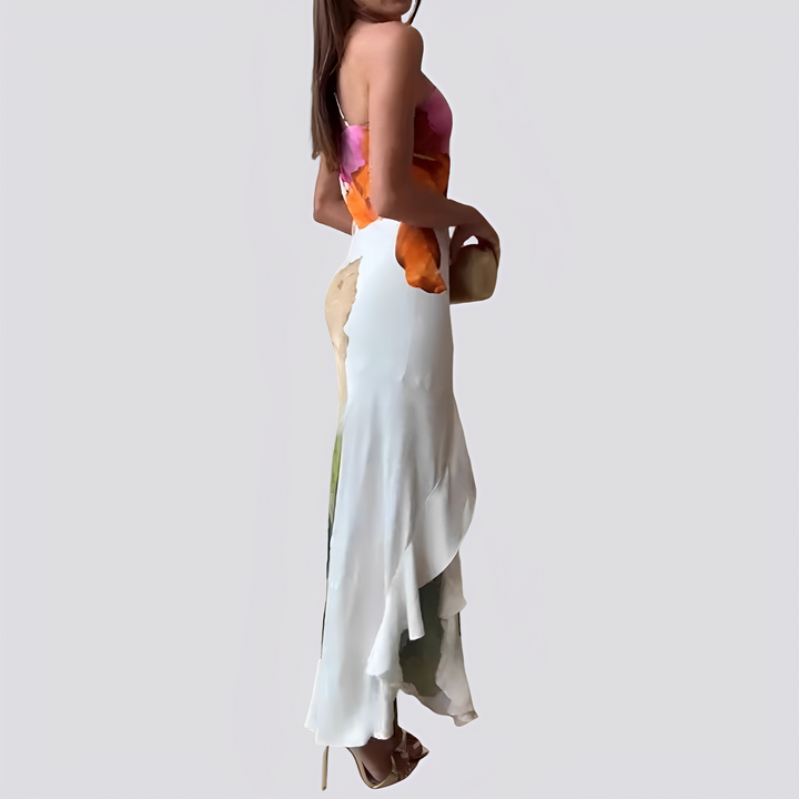 Dorothy - Stilvolles Maxikleid mit Blumenmuster für Damen