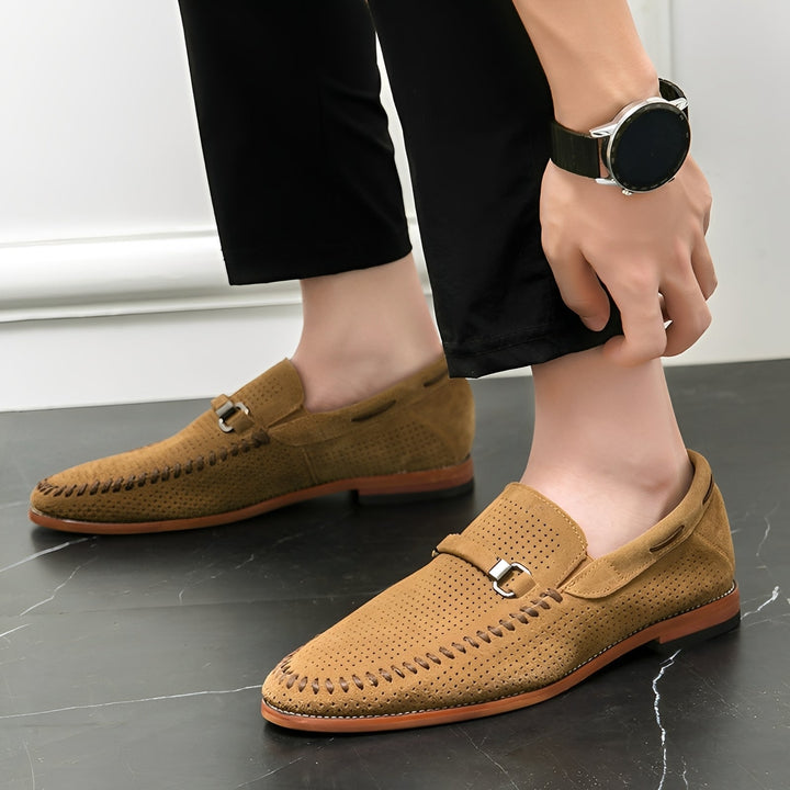 Tristan - Lässige, elegante Wildleder-Slipper für Herren