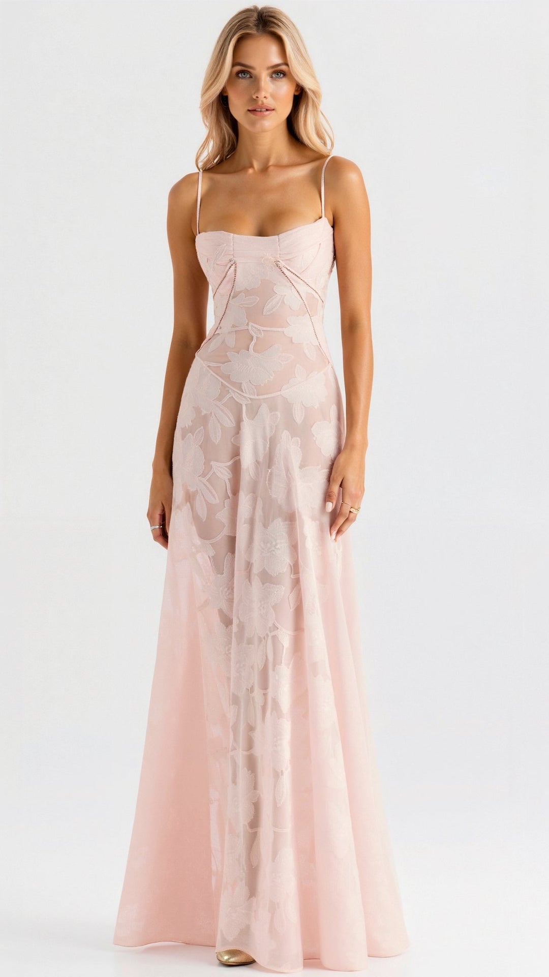 Antonia – Women Floral Print Wedding Guest Dress - Image 4