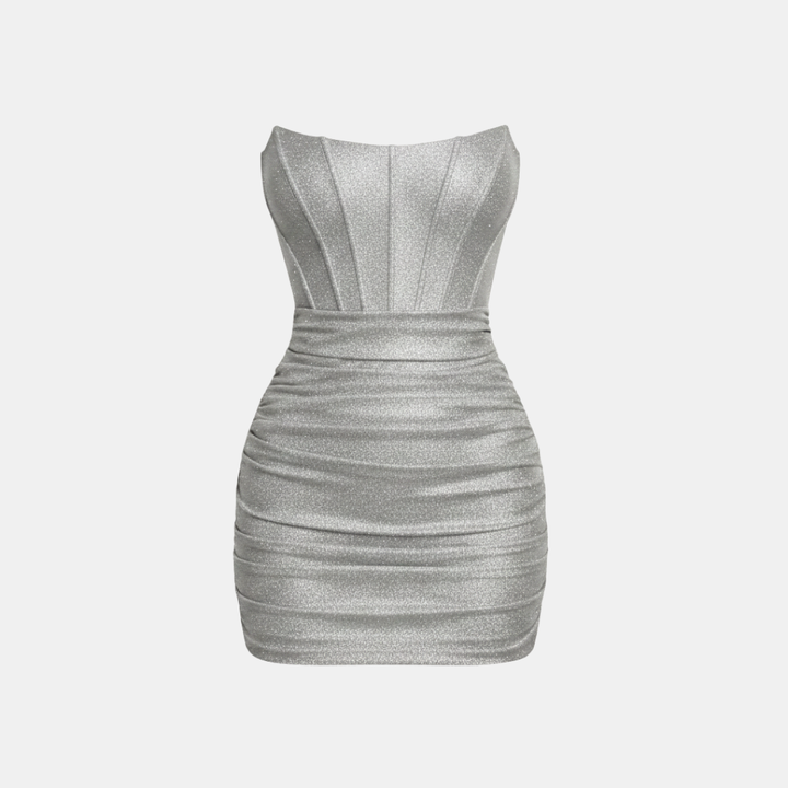 Marie – Serena Lurex Corset Mini Dress - Image 11