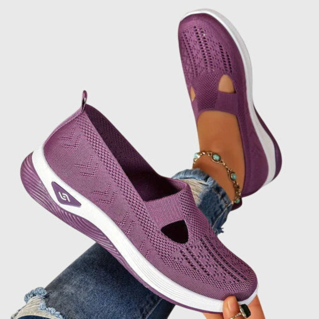 Frieda | Damen Atmungsaktive Slip-On Strick Sneakers
