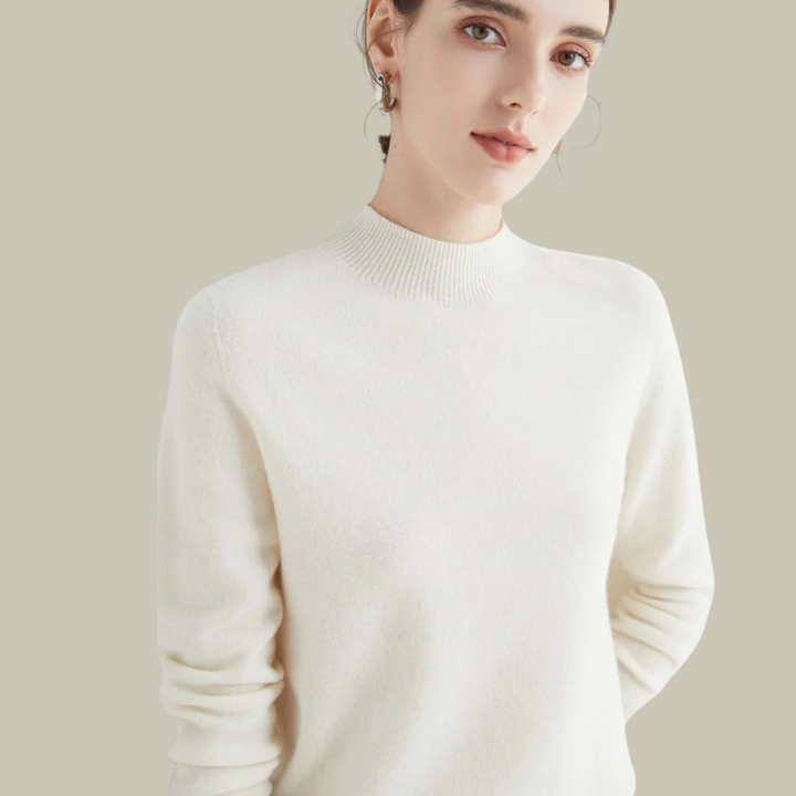 Monika | Damen Rollkragenpullover aus Merinowolle für den Winter
