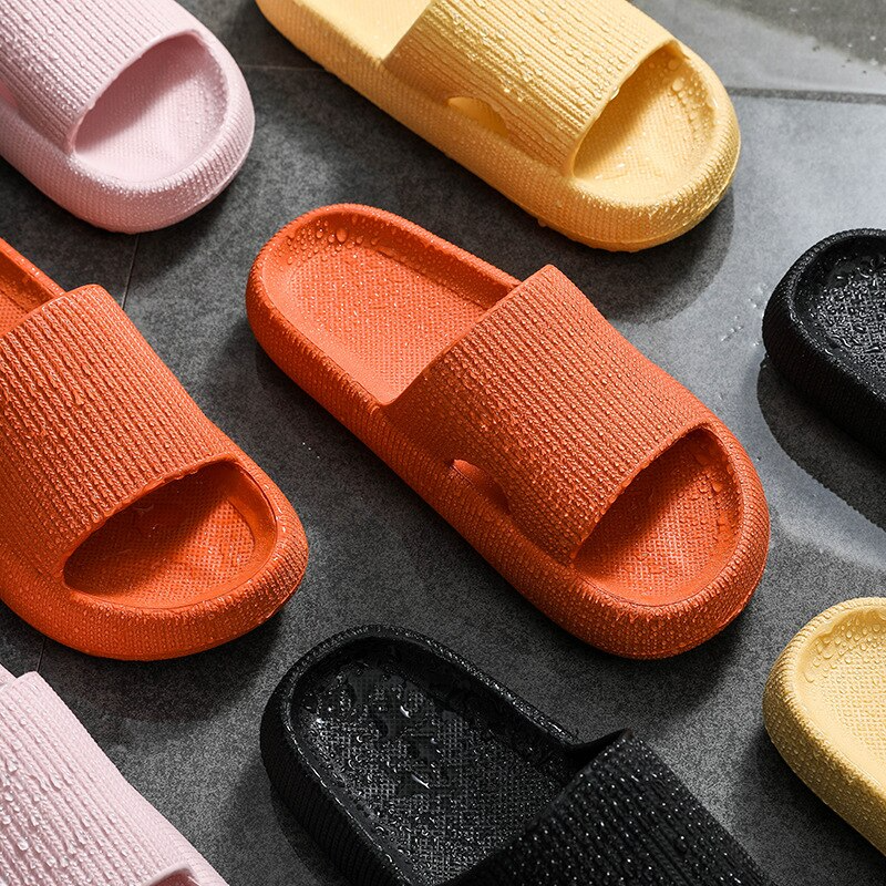 Badslipper für Damen und Herren mit dicker Sohle