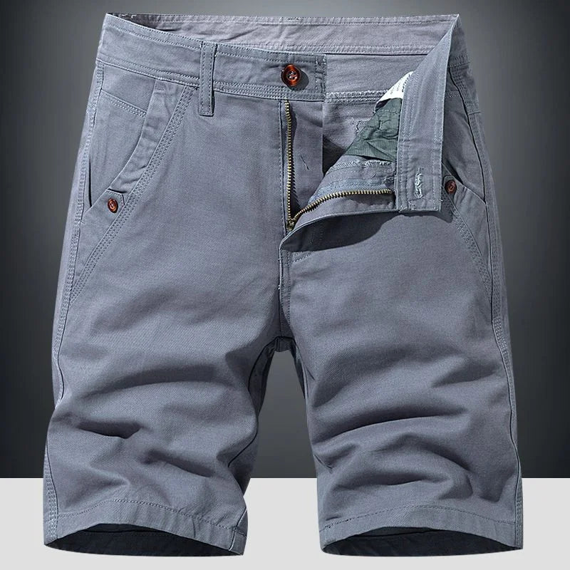 Lukas | Herren Klassische Casual Chino Shorts mit Reißverschluss