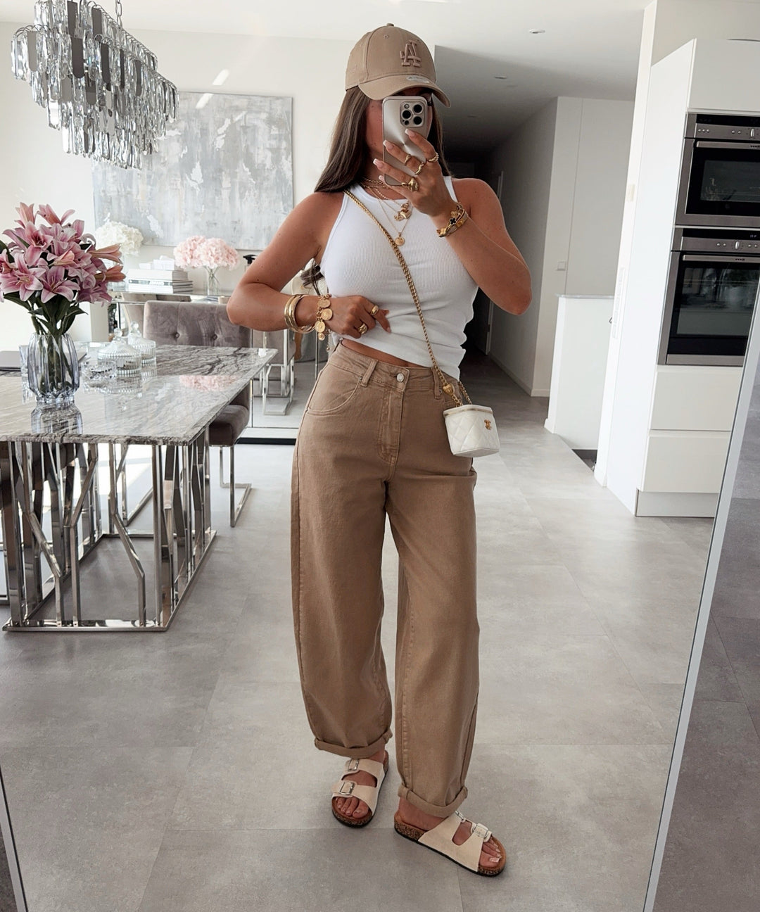 Stretch Balloon Jeans Aleno Camel Ladypolitan ♡