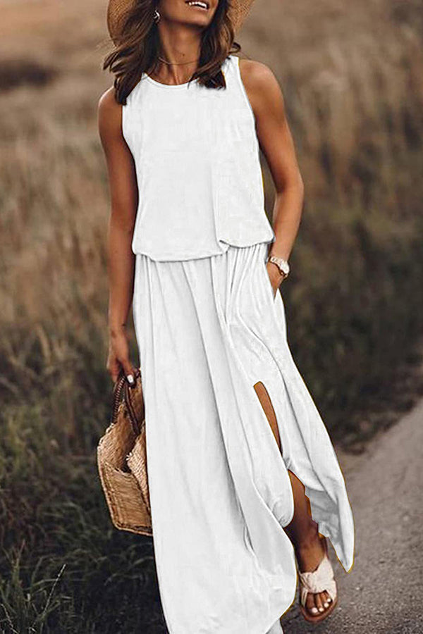 Katrin – Women Loose Fit Slit Maxi Dress - Image 9