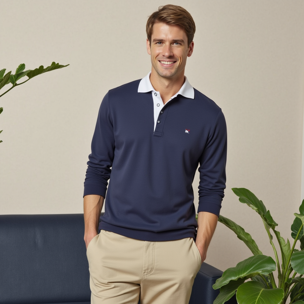 Maglione Uomo in Maglia Traspirante Stile Casual - Vesarelli