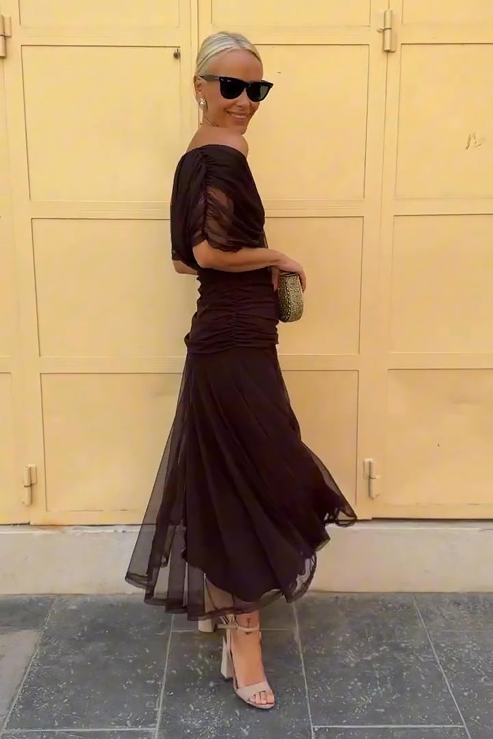 Maxikleid mit V-Ausschnitt für Damen