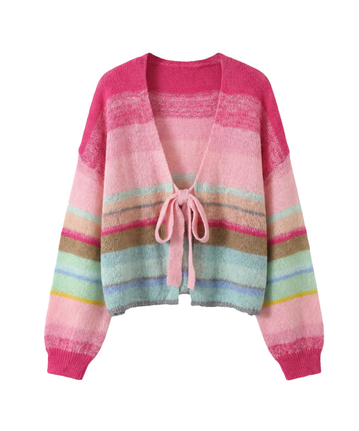 Cardigan Rexa mit Schleife Bunt Ladypolitan ♡