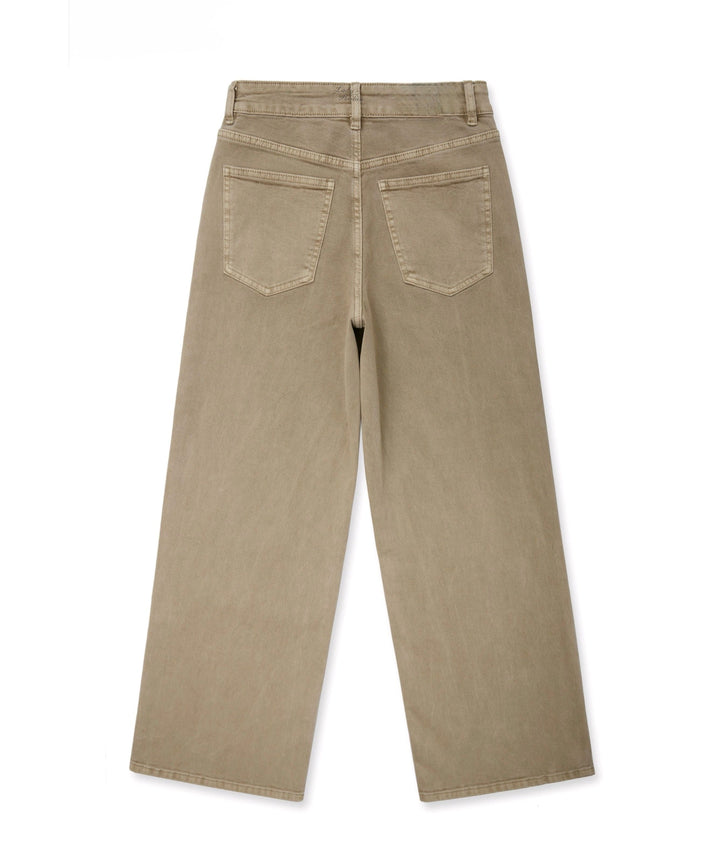 Stretch Wide Leg Jeans Harbi Camel Ladypolitan ♡