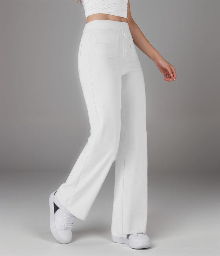 Damen Hose mit hoher Taille und figurformender Passform